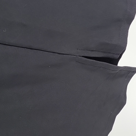 Woman Within Black Floral Stretchy Tunic With 3/4 Zip Sleeves Size 24 - Picture 9 of 12